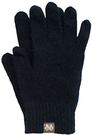 Noble Wilde, Possum Damen/Herren Fingerhandschuhe, 40% Possum, 53% Wolle, 7% Seide (Schwarz, S)