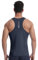 Lo.gas Rennrad Trikot Herren Ärmellos, Radtrikot Leichtgewicht und Atmungsaktiv, Fahrradtrikot mit Gesäßtasche, Grau Blau, L