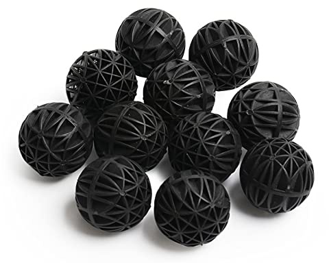Bio Filterbälle Aquarium Filter Bio Balls Biochemische Ball 100 Stk 16mm | WUDQIJI Bio Poröse Filter Filtermedium BalanceBalls Filter Bio-Kugeln Bio Kugeln Poröse für Filtration Reinigung
