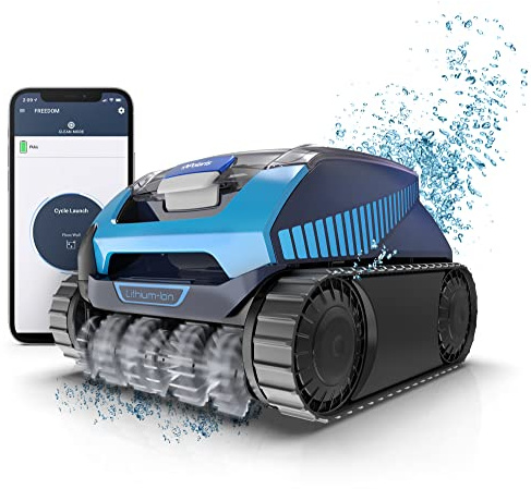 Polaris Freedom, pulitore robotico senza cavo, per tutte le piscine interrate fino a 15,2 m, quattro modalità di pulizia e tecnologia di pulizia intelligente