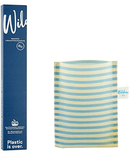 Bio-Bienenwachstuchbeutel Mini Aqua