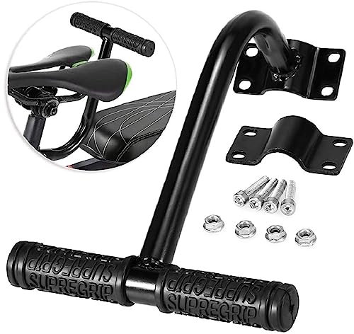 CEASELESLY Guidon Velo Enfant,Accoudoir arrière de vélo pour Enfant,Poignée Universelle pour siège arrière de vélo pour Enfant ou Adulte,Siège arrière Accessoires de vélo,Facile à Installer