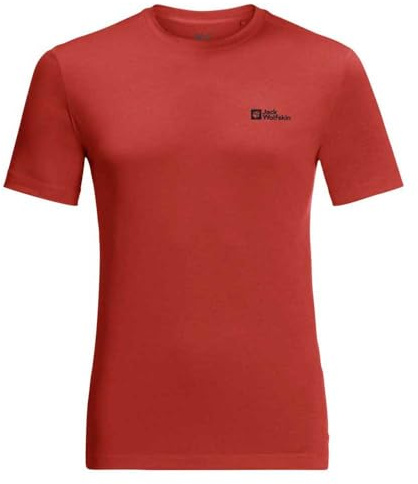 Jack Wolfskin Herren Hiking S/S T M Wandershirt, Starkes Rot, L