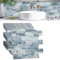 ACXIN PVC Fliesenaufkleber Küchenrückwand PVC Fliesen Selbstklebend Wandfliesen Selbstklebend Klebefliesen für Bad, Küche, Badezimmer, Waschtisch 10 Blatt (34,3 x 29cm, Ozeantarnung)