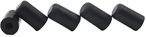 Tiuimk Black Cello Endpin Tip Protector – Gummi, nicht verformbar, Metallspitzenschutz