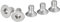 DTGN M6-1 x 10mm Flat Head Socket Cap Screws, 12 Pack 304 Stainless Steel Hex Socket Flat Head Screws, Full Thread, Countersunk Bolts