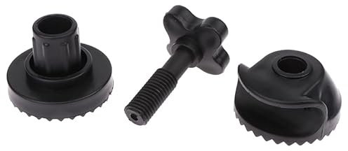 Dusarls Vis Fix en Plastique Vis Fixe en Plastique Fiable Et Robuste Noir Boulons À Vis pour Votre Jardin Balançoire Chaise Auvent