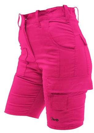 strongAnt Shorts de randonnée Pantalon Femme en élastane pour la randonnée et Autres activités de Plein air et Le Travail - Rose. Taille: 48