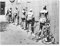 Fahrrad-Druck, Vintage-Fotoposter, schwarz-weiß, Rennradfahren, Männer, , Leinwand, Gemälde, Bild, Badezimmer, Zuhause, Wanddekoration (50 x 70 cm), ungerahmt