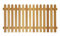 Picket Garden Fence Panel, Natural Wood Fence, Picket Pressure Treated Fence, Rounded Hand Built (6 (L) X 3 (H) Feet, 3)