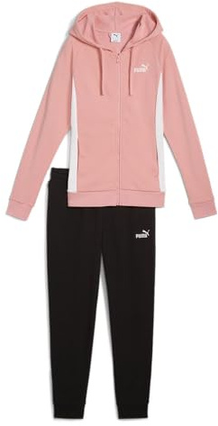 PUMA Damen Hooded Sweat Suit TR cl Gestrickte Anzüge, Pink Fruit,