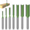 Yuentoen 7 Stück Nutfräser,Fräser für Oberfräse 6mm Schaft,Gerade Oberfräsen Bits Set,Nutenfräser Router Bit, für Holz Fräser Schneiden Nutfräsen (3mm-12mm)