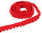 15 Yards 10mm Mini-Pomponborte zum Basteln, Bommelborte Dekoband Bommelband,Pomponband Fransenborte Spitzenband Zierband Dekoborte Pompons Borte zum Nähen,DIY Basteln Apparel Kleidung,Rot