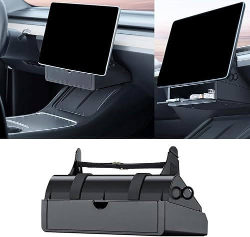 Lanfee Tesla Model Y/3 Accessories Tesla Model Y Center Console Under Screen Storage Box Organizer- Streamline Your Interior with Tesla (Screen Box-01)