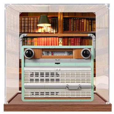 Transparent Acrylic Display Case for Lego 10334 Vintage Radio Dustproof Display Case (Model not included) (background paragraph)