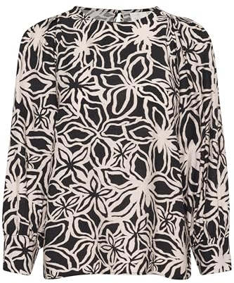 KAFFE Damen Langarm-Bluse KAhannah 3/4 Ärmel
