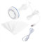 XITEA 6 Leaves USB Powered Canopy Ceiling Fan Speed USB Fan With On Off 2.7m Cable For Camping Outdoor Bed