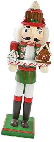 RETUOLWAG Traditioneller Holz-Soldat Nussknacker, stilvolle Nussknacker, Soldatenfigur, Weihnachtsdekoration, Tischdekoration