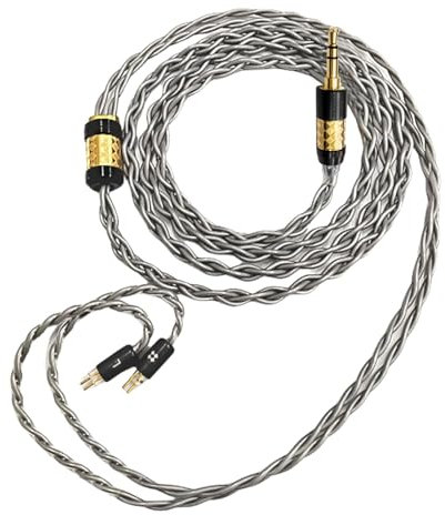 Shuade 8Core Earphone Cable with 0.78mm 2 Pin for Improved Sound and Reduced Interferences