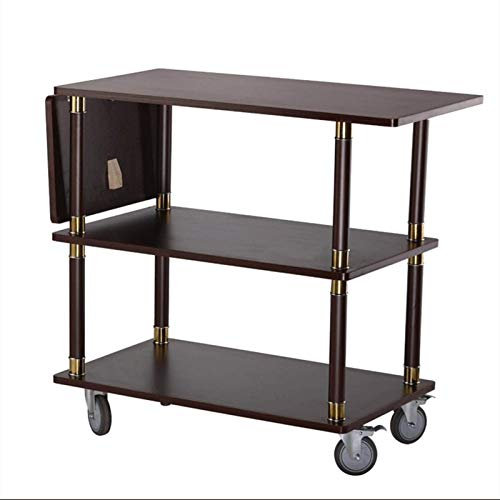 Chariot de bar, casier à bouteilles de vin, chariot d'îlot de cuisine à 3 niveaux, chariot roulant, chariot de service de style industriel, chariot utilitaire, support de cuisine en bois pliable