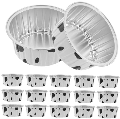 OUNONA 50pièces Lot De Moules à Tartelettes Aluminium Pour Four Et Friteuse à Air Pour Cupcakes Muffins Et Petits Gâteaux