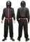 LILIHOT Game Kostüm Kinder Staffel 3,Faschingskostüme Costume Merch für Erwachsene Cosplay Set Rot Overall mit Kapuze ohne Maske,Verkleidung für Partys,Karneval & Halloween(#C Black,S)