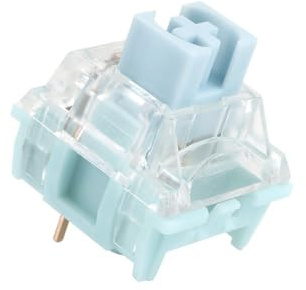TTC Bluish White V2 Switch, Silent Tactile Pre-Lubed Switch for Mechanical Keyboard(90PCS)