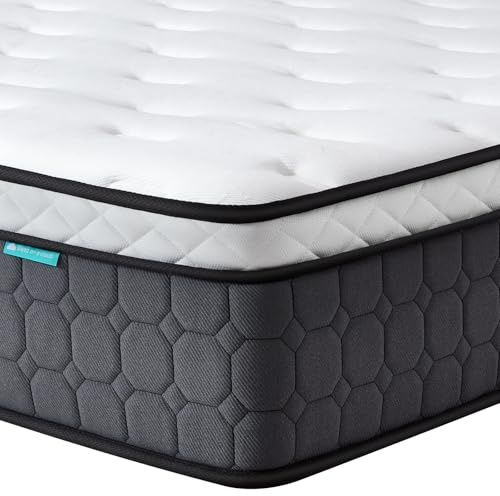 Super King Mattress 6FT, 12Inch Hybrid Pocket Sprung Superking Bed Mattress | Memory Foam, Cooling Fabric, Motion Isolation, Pressure Relief, Edge Support, Medium Firm, Mattresses in a Box, 180x200x30cm