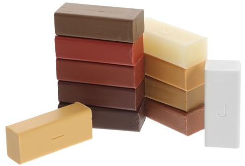 PACKOVE Laminatboden Reparaturset aus Wachs zur Kratzerentfernung und Dellenfüllung für Holzböden und Furniere 1 Satz zur Verbesserung der Bodenqualität in Wohnräumen