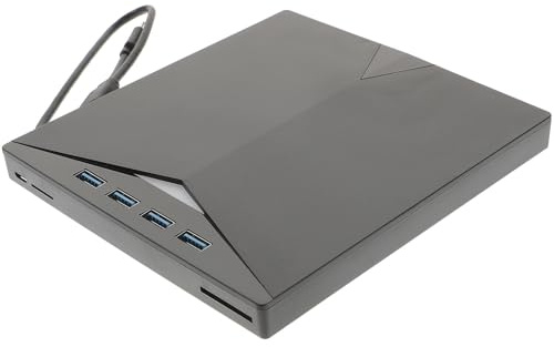 KAILIKETIY External Dvd Burner USB 3.0 Type-c Portable Black Optical Drive | Plug and Play, Plastic Housing, for All-in-ones and Notebooks, Compact Form for Everyday Disc Reading and Writing