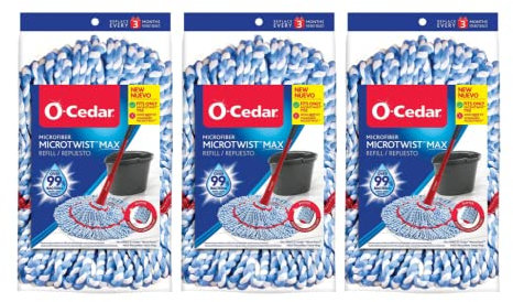 O-Cedar MicroTwist Microfiber Twist Mop Refill (Pack of 3)