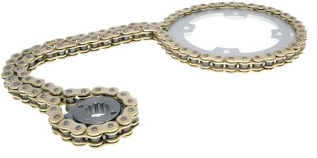 Kettensatz O-Ring 14/38 Zähne für Kymco KXR, Maxxer, MXU 250-300 | O-Ring-Kette gold, Clipschloss, OEM IP16785 KC16769 kompatibel mit Kymco MXU 250, Kymco Maxxer 250