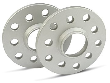 SCC Spurverbreiterung 12144E - silber eloxiert - LK: 100/4 NLB: 56,1 - 10mm - 2 Stück