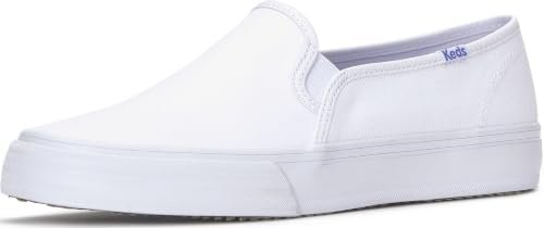 Keds Double Decker Canvas, Scarpe Donna, Tela Bianca, 39 EU Ancho