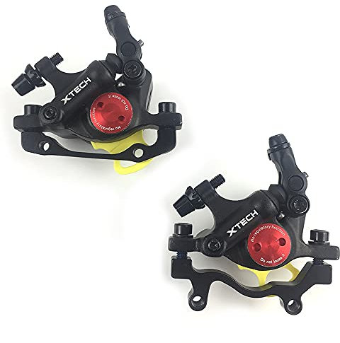 catazer MTB Road HB-100 MTB Road Line Pulling Hydraulische Scheibenbremssattel Vorne & Hinten Mountainbike Scheibenbremse E-Bike Scheibenbremse (1 Pair Black)