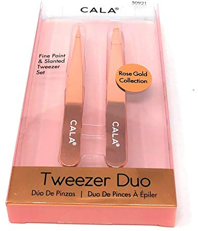 CALA ROSE GOLD: TWEEZER DUO (POINTED/SLANTED) 50921