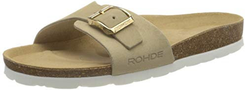 Rohde Mädchen Alba Pantoletten, Beige Elfenbein 02, 35 EU