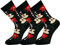 Mysocks 3 Paare Multi Design Knöchelsocken Gitarren