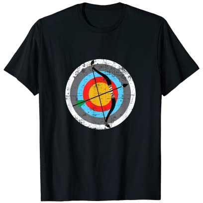 Bogenschießen Bogenschütze Pfeil & Bogen Zielscheibe Archery T-Shirt