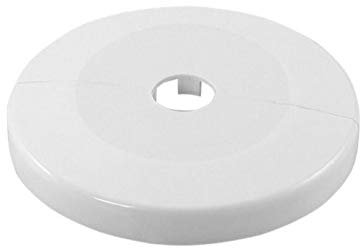 tecuro Scharnierrosette Ø 12 mm x Ø 65 mm x 6,5 mm - Kunststoff ABS weiß