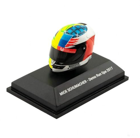 MBA-SPORT Mick Schumacher Miniaturhelm Belgien GP 2017 1:8