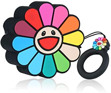 Cartoon-Hülle, kompatibel mit Apple AirPods Pro, Silikon, stoßfest, schlank, ultradünn, niedlich, schützende Hülle, Anti-Fall-Kopfhörer-Hülle für Airpod Pro Hülle (Sonnenblume, Airpods Pro)