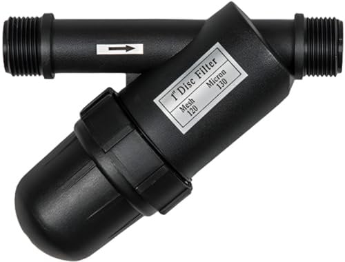 KNM TRADE Wasserfilter mit Sieb 3/4 mit 120 Maschenweite und 130 Mikron - Doppelte Außengewind - Verhindert Verunreinigungen - Verlängert Lebensdauer von Perlschlauch