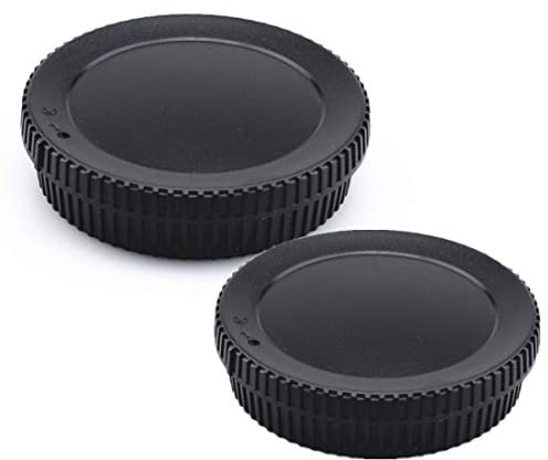 2pezzi Lens Posteriore Cap+2pezzi Tappo Corpo per Nik Z9 Z7 Z7II Z6 Z6II Z5 Z50 Zfc Fotocamera Mirrorless e Obiettivo Z (2 Set)