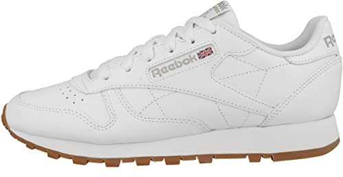Reebok Women Classic Leather Sneaker, FTWR White/Pure Grey 3/Reebok Rubber Gum-03, 4.5