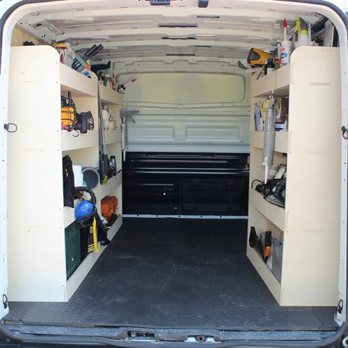 Vanify - Kompatibel mit Renault TRAFIC L2 2015+ Fahrzeugeinrichtung Fahrzeugregale, dreifache Regaleinheit