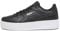 PUMA Carina Street Jr Sneaker, Black Black Rose Gold White, 38.5 EU