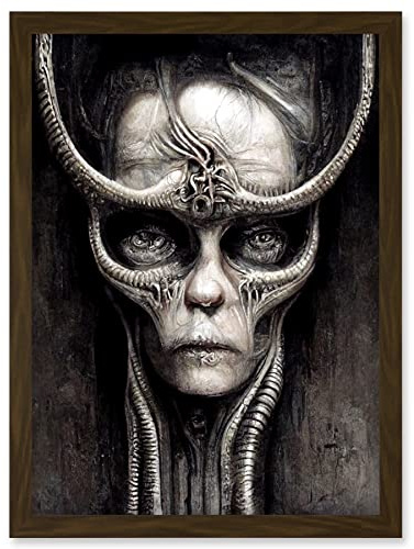 Doppelganger33 LTD Gothic Fantasy Alien Art Artwork Framed Wall Art Print A4