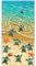 Zomer Strandtuch groß 90x180 cm Schnelltrocknendes Mikrofaser Bedrucktes mit Strandschildkröte Motiv