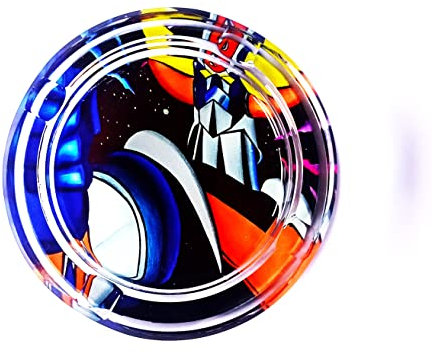 Cendrier en verre GOLDORAK, cadeau unique en son genre, bon pour collectionneur également et pour toutes occasions